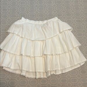 Showpo White Tiered Mini Skirt